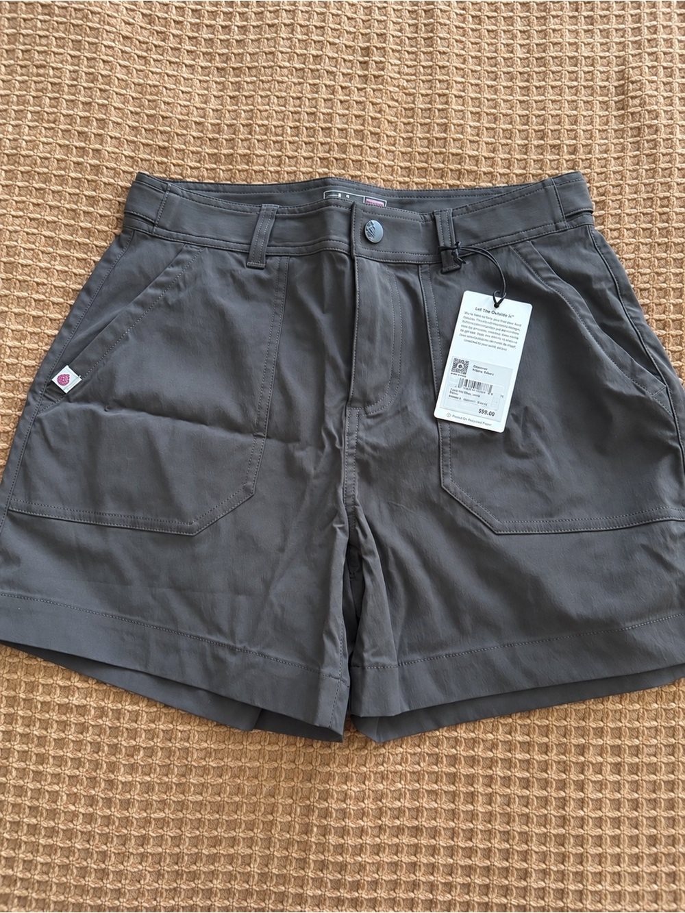 Stio Women's Gray Outdoor Utility Shorts